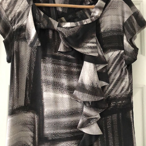 BR Shift Dress w/ Asymmetrical Neckline Detail - Picture 2 of 5